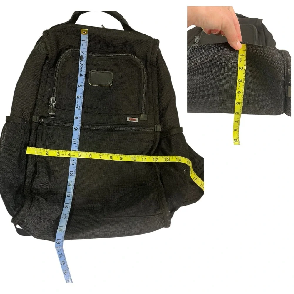 TUMI Alpha Nylon Canvas Durable Backpack Black 26179DH